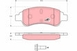 Brake Pad Set, Disc Brake GDB1623 - TRW