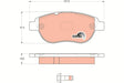 Brake Pad Set, Disc Brake GDB1624 - TRW