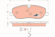 Brake Pad Set, Disc Brake GDB1631 - TRW