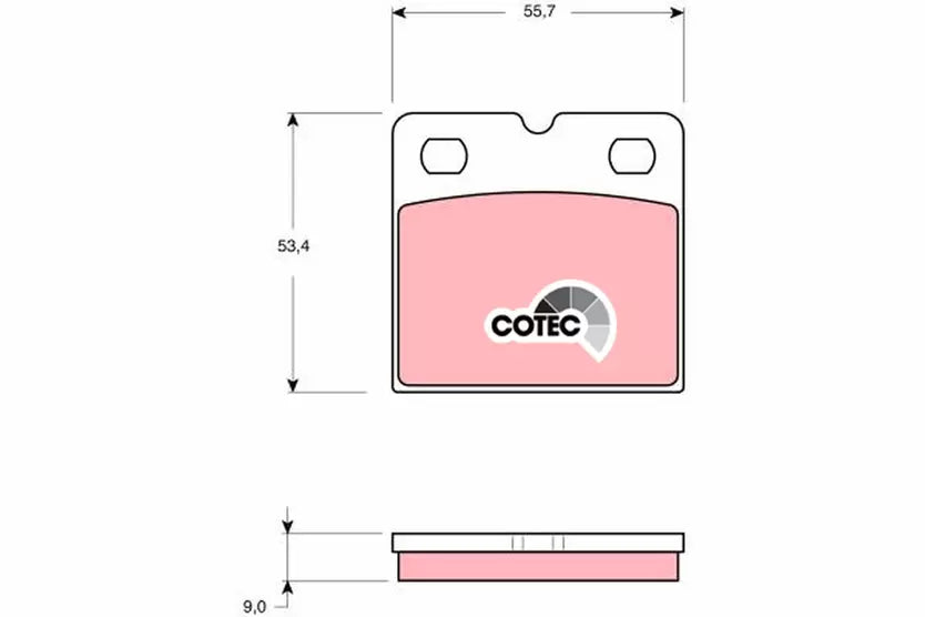 Brake Pad Set, Disc Parking Brake GDB1641 - TRW
