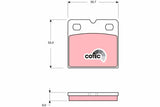 Brake Pad Set, Disc Parking Brake GDB1641 - TRW