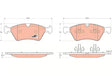 Brake Pad Set, Disc Brake GDB1642 - TRW