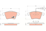 Brake Pad Set, Disc Brake GDB1651 - TRW