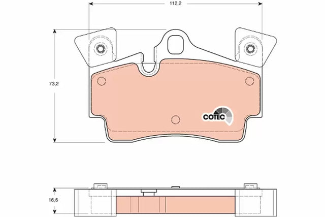 Brake Pad Set, Disc Brake GDB1652 - TRW
