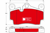 Brake Pad Set, Disc Brake GDB1653DTE - TRW