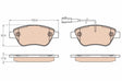 Brake Pad Set, Disc Brake GDB1654 - TRW