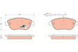 Brake Pad Set, Disc Brake GDB165 - TRW