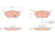 Brake Pad Set, Disc Brake GDB1658 - TRW