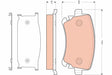 Brake Pad Set, Disc Brake GDB1661 - TRW
