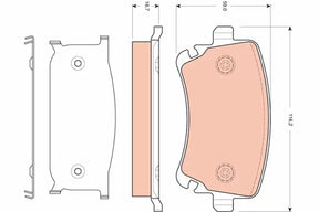 Brake Pad Set, Disc Brake GDB1661 - TRW