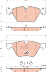 Brake Pad Set, Disc Brake GDB1662 - TRW