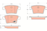 Brake Pad Set, Disc Brake GDB1665 - TRW - Brake Pads - TRW