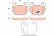 Brake Pad Set, Disc Brake GDB1696 - TRW
