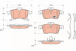 Brake Pad Set, Disc Brake GDB166 - TRW