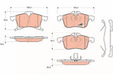 Brake Pad Set, Disc Brake GDB166 - TRW