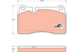 Brake Pad Set, Disc Brake GDB1670 - TRW