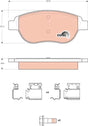 Brake Pad Set, Disc Brake GDB1676 - TRW