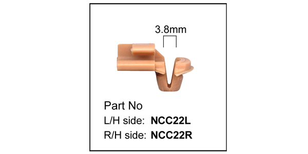 Cam Clip (10) NCC22R - Nice Products | Universal Auto Spares