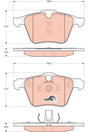 Brake Pad Set, Disc Brake GDB1684 - TRW
