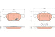 Brake Pad Set, Disc Brake GDB1687 - TRW