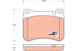 Brake Pad Set, Disc Brake GDB1693 - TRW