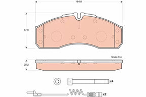 Brake Pad Set, Disc Brake GDB2694 - TRW