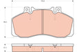 Brake Pad Set, Disc Brake GDB1695 - TRW
