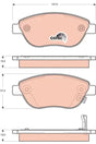 Brake Pad Set, Disc Brake GDB1701 - TRW