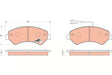 Brake Pad Set, Disc Brake GDB1703 - TRW