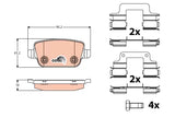 Brake Pad Set, Disc Brake GDB1708DT - TRW