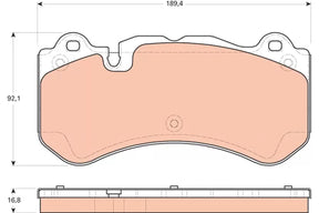 Brake Pad Set, Disc Brake GDB1710 - TRW