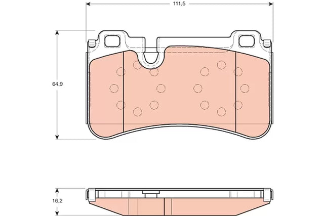 Brake Pad Set, Disc Brake GDB1711 - TRW
