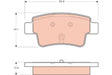 Brake Pad Set, Disc Brake GDB1714 - TRW