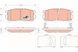 Brake Pad Set, Disc Brake GDB171 - TRW - Brake Pads - TRW