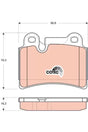Brake Pad Set, Disc Brake GDB1722 - TRW