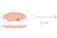 Brake Pad Set, Disc Brake GDB1723 - TRW