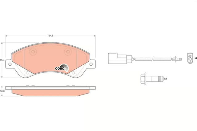 Brake Pad Set, Disc Brake GDB1723 - TRW