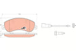 Brake Pad Set, Disc Brake GDB1724 - TRW