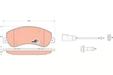 Brake Pad Set, Disc Brake GDB1724 - TRW