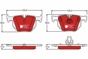 Brake Pad Set, Disc Brake GDB1727DTE - TRW