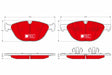 Brake Pad Set, Disc Brake GDB1728DTE - TRW