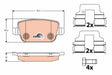 Brake Pad Set, Disc Brake GDB1732 - TRW