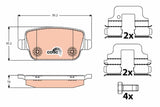 Brake Pad Set, Disc Brake GDB1732 - TRW