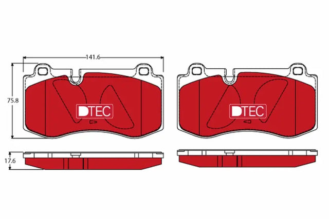 Brake Pad Set, Disc Brake GDB1733DTE - TRW
