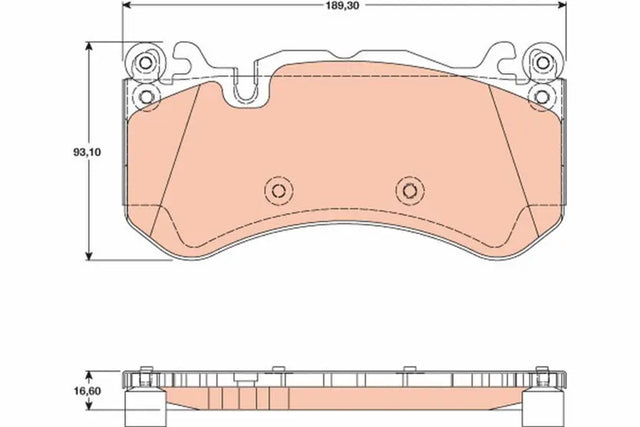 Brake Pad Set, Disc Brake GDB173 - TRW
