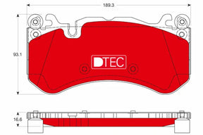 Brake Pad Set, Disc Brake GDB1734DTE - TRW