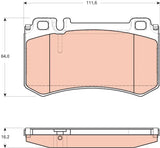 Brake Pad Set, Disc Brake GDB1735 - TRW