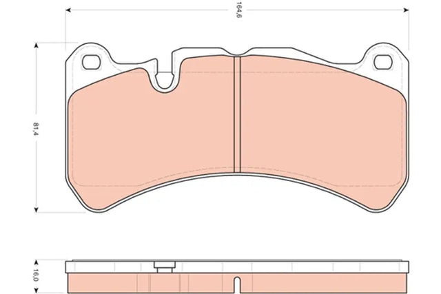 Brake Pad Set, Disc Brake GDB1739 - TRW