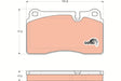 Brake Pad Set, Disc Brake GDB1743 - TRW