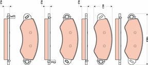 Brake Pad Set, Disc Brake GDB1744 - TRW